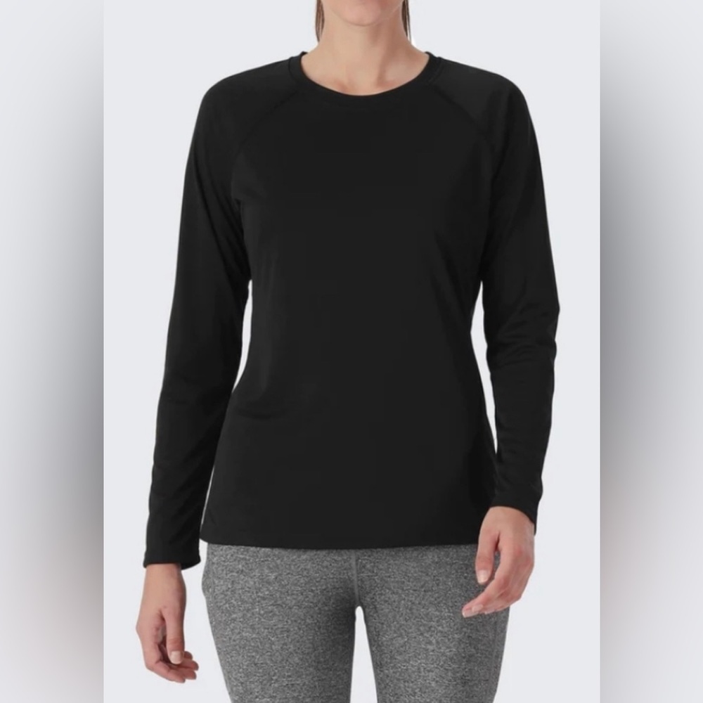 Black UPF 50+Long Sleeve Shirt, with hood, size XL